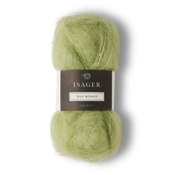 Isager Silk Mohair-57 lys grøn