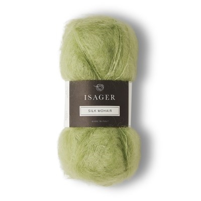 Isager Silk Mohair-57 lys grøn